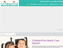 Tablet Screenshot of childrenfirsthealthsystem.com